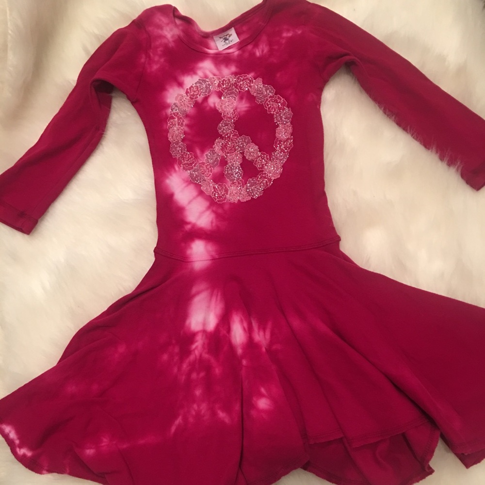 Boho Tie Dye Peace Dress